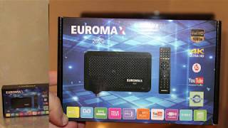 YENİ 2022 EUROMAX FULL HD SUPER MINI  1080p YOUTUBE  5000 kanal USBMPEG4  TAM İZAHLI [upl. by Halet]