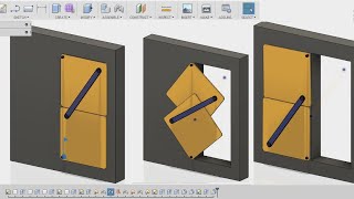 Fusion 360 beginners tutorial  Torggler door concept [upl. by Drobman]