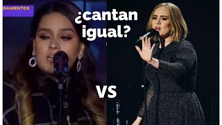 ESPECTACULAR ADELE VS IMITADORA PERUANA [upl. by Araek]