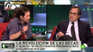 Pablo Iglesias vs Francisco Marhuenda  ¿Cuántas matrículas de honor sacaste [upl. by Kruter]