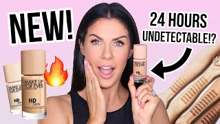 NEW MAKEUP FOREVER HD SKIN FOUNDATION REVIEW  14 HR WEAR TEST IS IT REALLY UNDETECTABLE [upl. by Elleron]