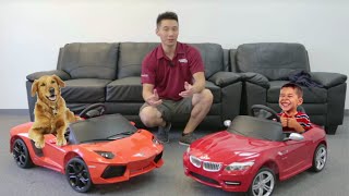 Official Licensed Lamborghini LP700 amp BMW Z4 Ride on Cars for Kids [upl. by Prosperus361]