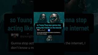 Young Thug Tells Us What He REALLY Thinks About Gunna 😳🤔👀rappers news viral [upl. by Eisenberg936]