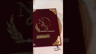 Nikah nama booklet shorts wedding [upl. by Norbel]