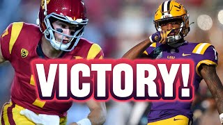 LSU Fans React to USCs Victory [upl. by Laktasic]