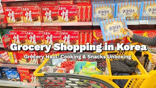 Shopping in Korea vlog  Grocery Food haul with Prices  Grocery Shopping in Korea [upl. by Hapte]