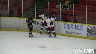 GOJHL  Ayr Centennials vs Stratford Warriors [upl. by Girish]