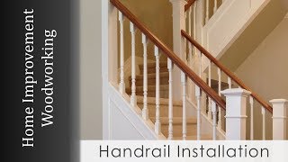 Handrail Install with Newel Posts Staircase Renovation Series [upl. by Lotus]