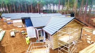 Timelapse of the Building of Lodges at Center Parcs Woburn Forest [upl. by Lorine]