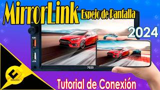 Como Conectarse a Mirrorlink  7020 Pro con Cel Android 13 [upl. by Byrd]