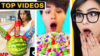 Testing TikTok Food Hacks Do They Really Work  SSSniperWolf [upl. by Ennaesor116]