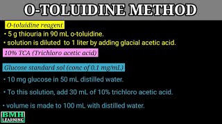 Estimation Of BGL By Ortho Toluidine Method  OToluidine Method [upl. by Forelli910]