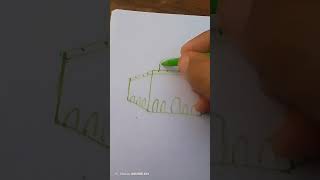 Masjid aqsa drawing  ❤️ drawing short millionsviews viralvideo [upl. by Daryn]