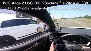 IS38 MK7 GTI Manual VS Stage 2 MK7 GTI DSG [upl. by Annavoeg656]