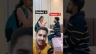 Funny video scene bw teacher and student 🤣🤣trendingshortsshortsfeedfunnyvirqlshorts comedy [upl. by Enamrahc]