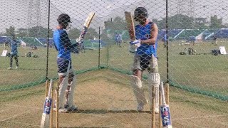 Moment  Kohli practice with Gill [upl. by Ahrendt438]