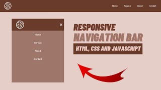 Make this responsive NavBar in 4 minutes [upl. by Aronid]