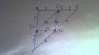 Seitenmittendreieck berechnen  Trigonometrie Pythagoras [upl. by Niuqauj]