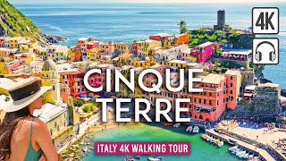 CINQUE TERRE 4K Walking Tour  Manarola Vernazza amp Riomaggiore ITALY 4K Ultra HD60fps [upl. by Ahasuerus]