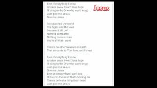 give me Jesus vous lyrics gospelmusic [upl. by Adam]