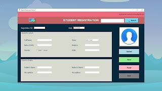 Student Registration System with Database Using Python  GUI Tkinter Project  Part 1 [upl. by Ephrem]