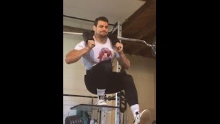 225 lbs pistol squat [upl. by Htez]