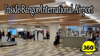 360° Video  Inside Bangor International Airport  It is tiny [upl. by Walter305]