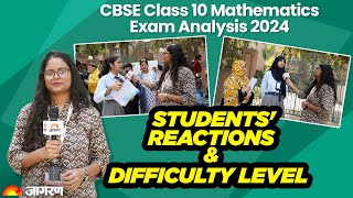 CBSE Class 10 Mathematics Exam Analysis 2024Students Reactions and Difficulty Level [upl. by Aicissej983]