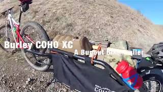 Burley COHO XC Bug out Bike Trailer Downhill Testing Fully Loaded [upl. by Hagi707]