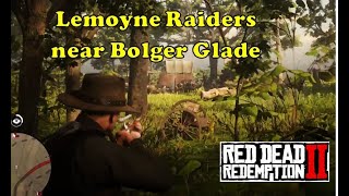 Fight Lemoyne Raiders near Bolger Gladem  RDR2 [upl. by Traweek602]