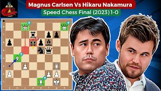 Magnus Carlsen Vs Hikaru Nakamura • Speed Chess Final 2023 [upl. by Somar]