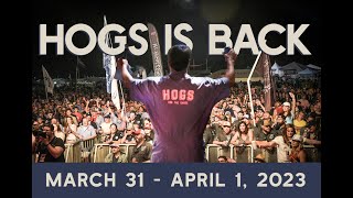 Hogs for the Cause is Back March 31st  April 1st 2023 [upl. by Eylsel]