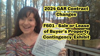 2024 GAR Contract Changes  Buyers Sale Contingency Exhibit newGARcontract [upl. by Ytsirhk]