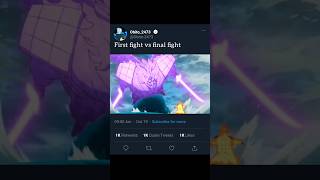 ✨️First vs Final fight🔥AMVEDIT anime edit shorts naruto animeedit [upl. by Enaej768]