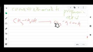 Convert ethanol into propanoic acid  old is gold questions Neb class 12 organic chemistry [upl. by Bronwyn]