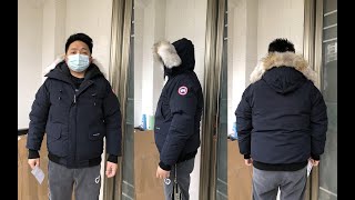 Canada Goose Chilliwack Bomber Down Jacket Review amp Try On [upl. by Haizek579]