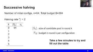 Automated Machine Learning  Successive Halving and Hyperband [upl. by Rahs]