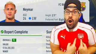 NEYMAR SIGNING FOR ARSENAL  FIFA 17 ARSENAL CAREER MODE 07 [upl. by Lutim]