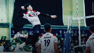 Mongolian Volleyball National Premier League 2022 B Bayrsaikhan Highlight [upl. by Sucul]