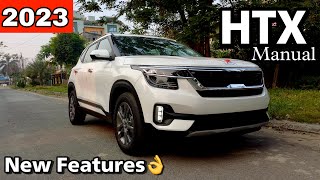 2023 KIA Seltos facelift HTX manual  All features price Engine  Most detailed review [upl. by Peckham]