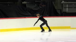 ISU 2014 Jr Grand Prix Tallinn Men Short Program Tim HUBER SUI [upl. by Aniham]