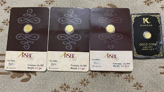 02 Gram of Gold Coin by RSBL Unboxing and Review Bought from coinbazaarin [upl. by Vange]