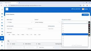 How to Add Doctor Session in Our Clinic Management Platform digitalmall clinic software online [upl. by Ednutabab760]
