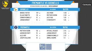 WA Premier Cricket  Mens Third Grade  Round 10  Fremantle v Gosnells [upl. by Randie]