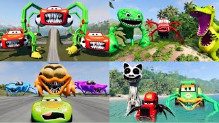 Lightning McQueen Eater VS Zombie Mis Spider [upl. by Mariana]