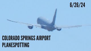 Colorado Springs Airport Plane Spotting  62624  Southwest American USAF And More [upl. by Aicela]