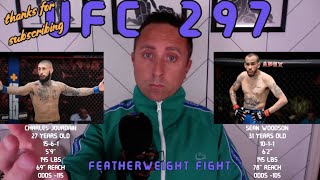 UFC 297 Charles Jourdain vs Sean Woodson Breakdown amp Pick [upl. by Arimaj524]