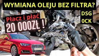 Wymiana oleju NIE wystarczy Filtry w SKRZYNI STronic 0CK Audi A4 B9 A6 C7 0CK [upl. by Nedgo]