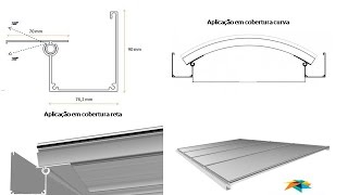 Calhas e Rufos de Aluminio 6 metros destinado a Cobertura de Policarbonato é na Polysolution [upl. by Ellswerth]