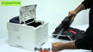 Xerox Phaser 3600 Toner Cartridge Replacement  user guide 106R01370106R01371106R01372 [upl. by Elleneg]